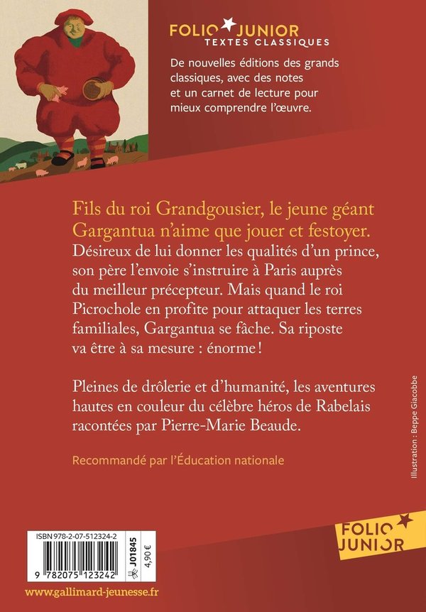 Gargantua - Raconté par Pierre-Marie Beaude - Poche François Rabelais, Pierre-Marie Beaude Marie-Ang