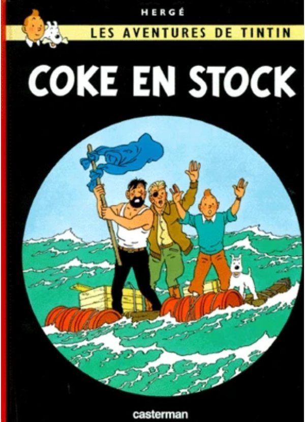Les Aventures de Tintin Tome 19 - Album Coke en stock Hergé