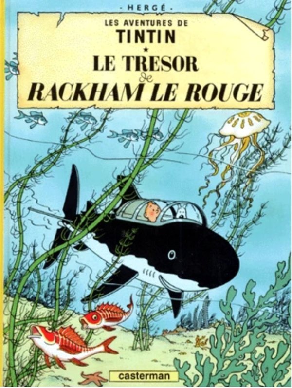 Les Aventures de Tintin Tome 12 - Album Le trésor de Rackham le Rouge Hergé