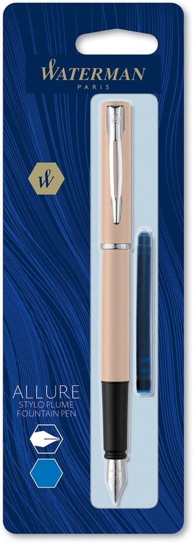 Waterman stylo plume Allure pastel pointe fine, sous blister, couleurs assorties