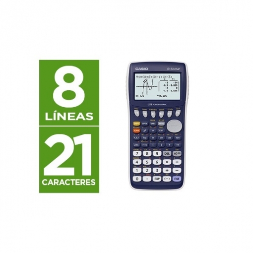 Calculadora Casio Fx-9750gii Cientifica Grafica 8 Lineas 21 Caracteres Memoria Interna 61 Kb Conexio