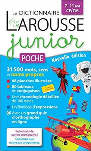 Dictionnaire Larousse junior poche CE/CM - Poche Anne-Françoise Robinson, Marion Vaillant Note moyen