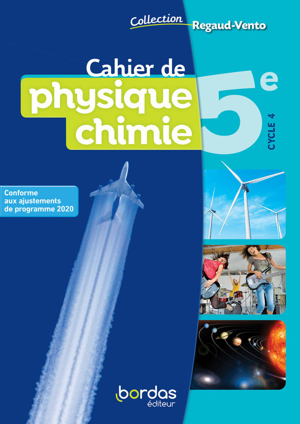 Cahier de physique chimie 5e - Grand Format Edition 2021 Denis Regaud, Gérard Vidal